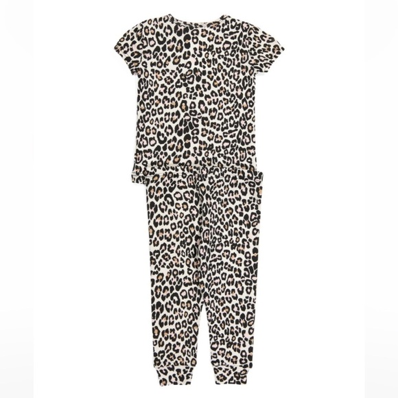 Rachel Zoe New Infant Mamas Best Girl Cheetah Print 2 Piece Pajamas Set - Picture 7 of 8